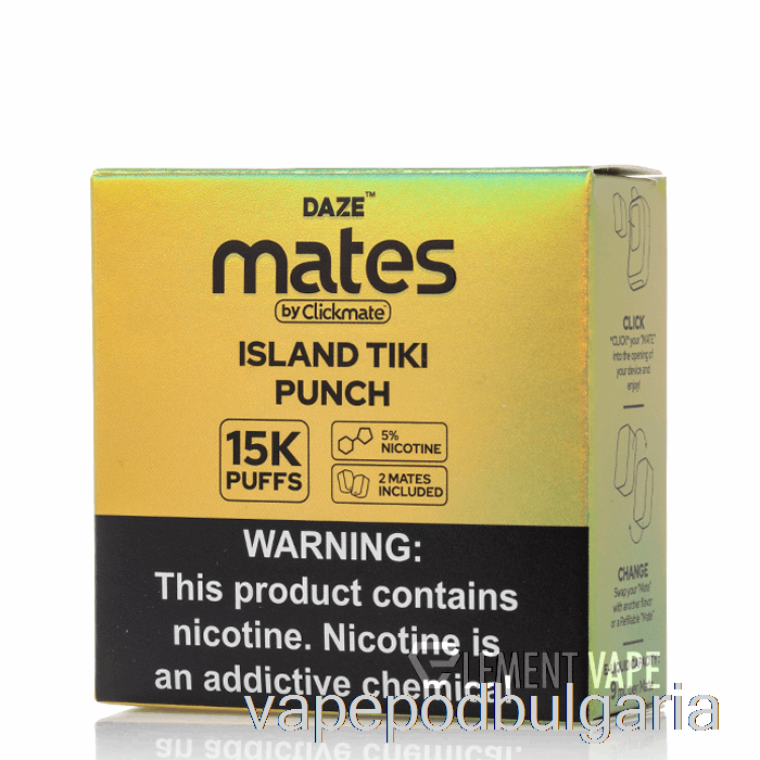 Vape Bulgaria 7 Daze Mate Pods Island Tiki Punch